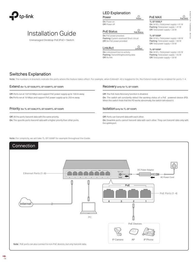 TP-Link TL-SF1008P installation guide