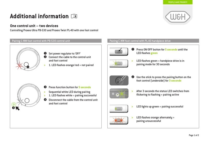W&H Proxeo Ultra PB-530 Additional information