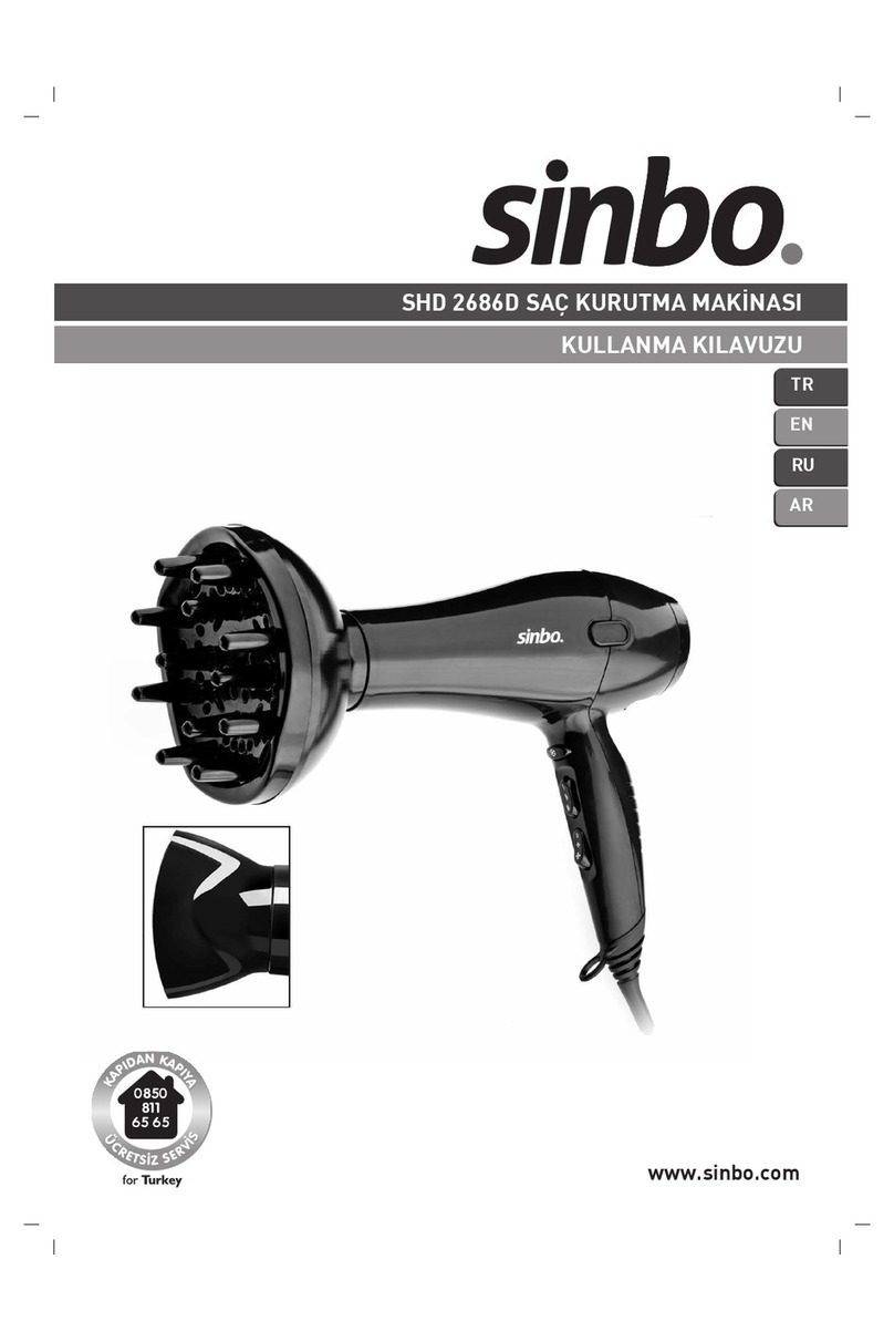 Sinbo SHD 2686D manual