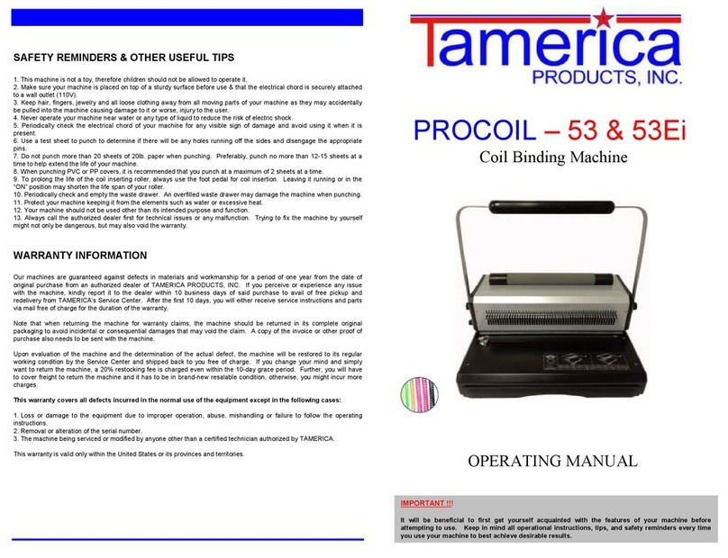 Tamerica PROCOIL 53 User manual