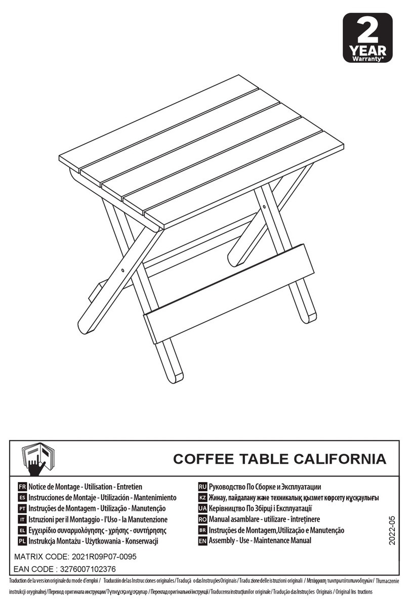 Naterial CALIFORNIA Assembly, Use, Maintenance Manual