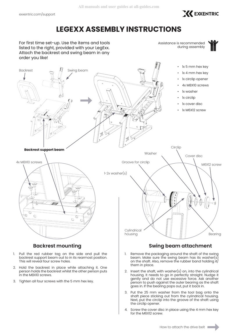 Exxentric LegExx Assembly instructions