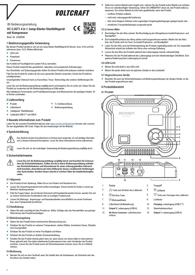 VOLTCRAFT VC-CJS71 User manual