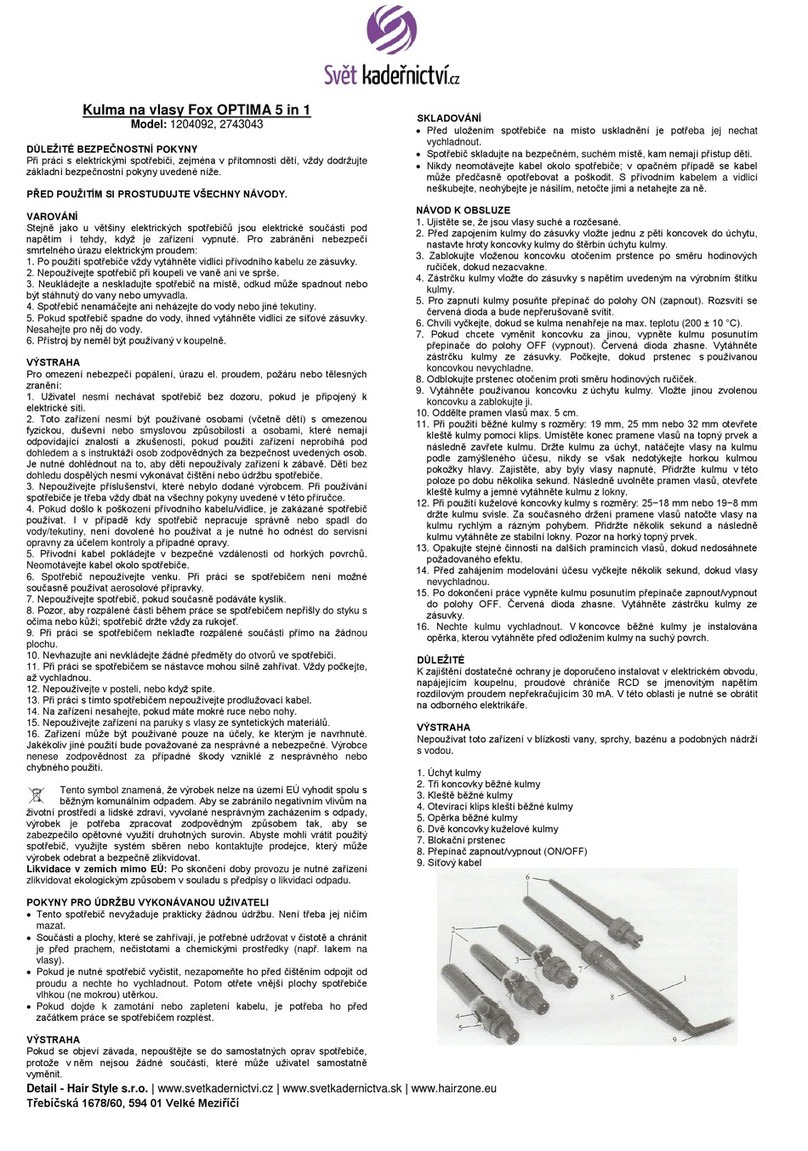 Fox OPTIMA manual