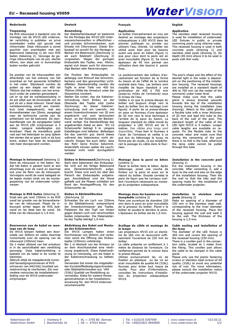 WaterVision V0059 quick start guide