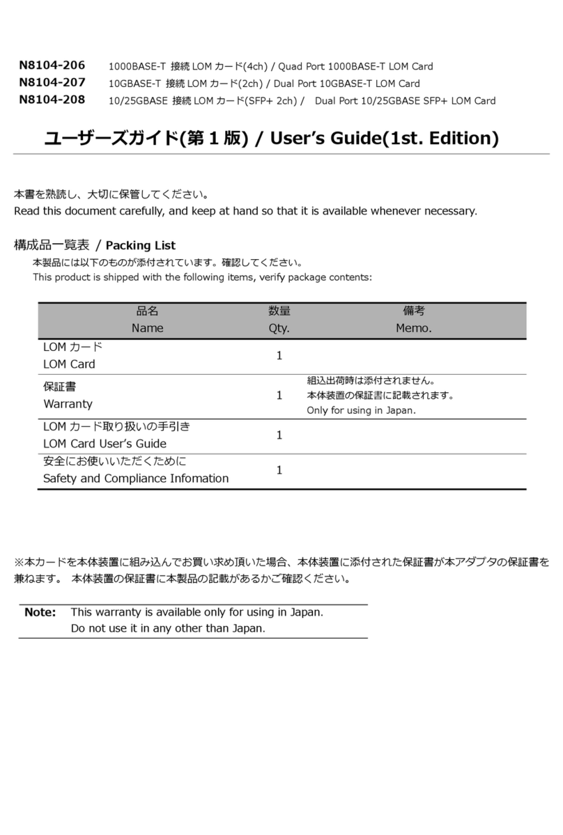 NEC N8104-206 user guide