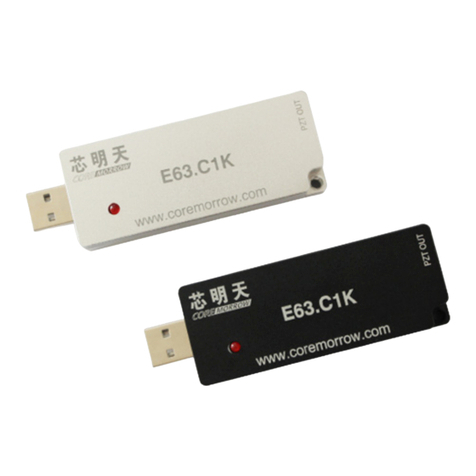 Coremorrow E63.C1K Series User manual