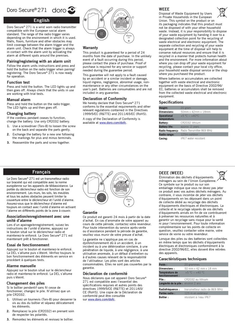 Doro Secure 271 User manual