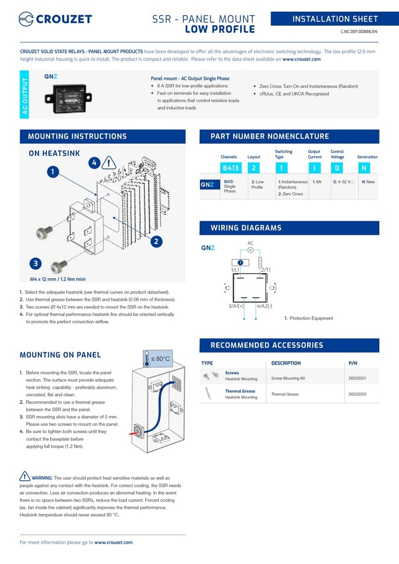 Crouzet SSR Assembly instructions
