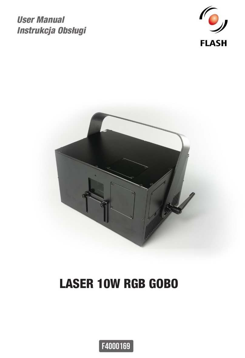 Flash LASER 10W RGB GOBO user manual