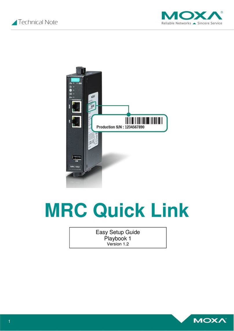 Moxa Technologies MRC-1002 Series Easy setup guide Moxa Technologies MRC-1002 Series Easy setup guide