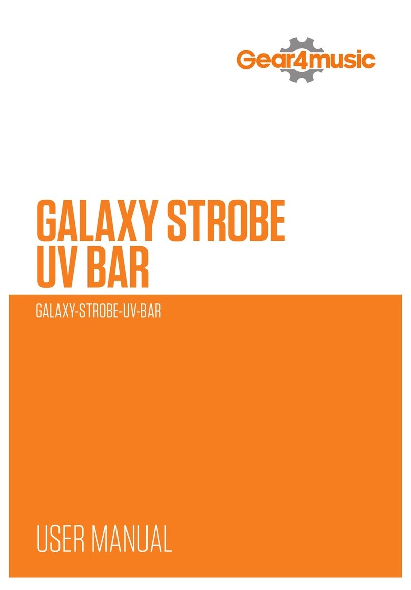 Gear4music GALAXY-STROBE-UV-BAR User manual