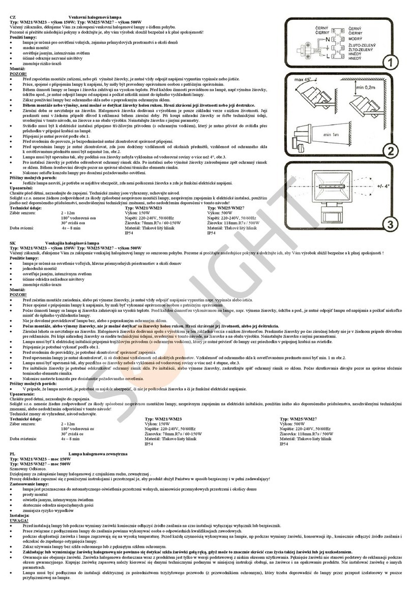 Solight WM21 User manual