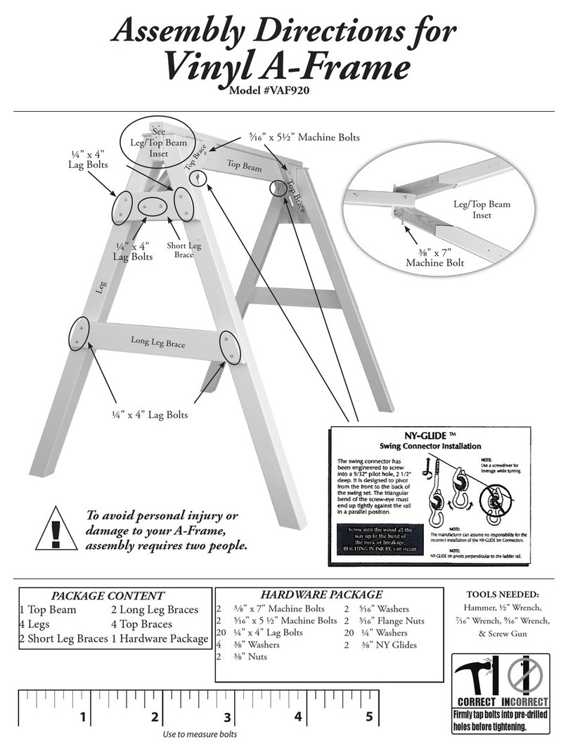 Berlin Gardens Vinyl A-Frame Assembly Directions Berlin Gardens Vinyl A-Frame Assembly Directions