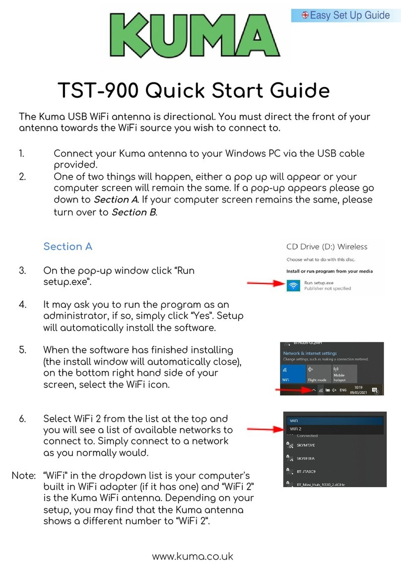 KUMA TST-900 quick start guide