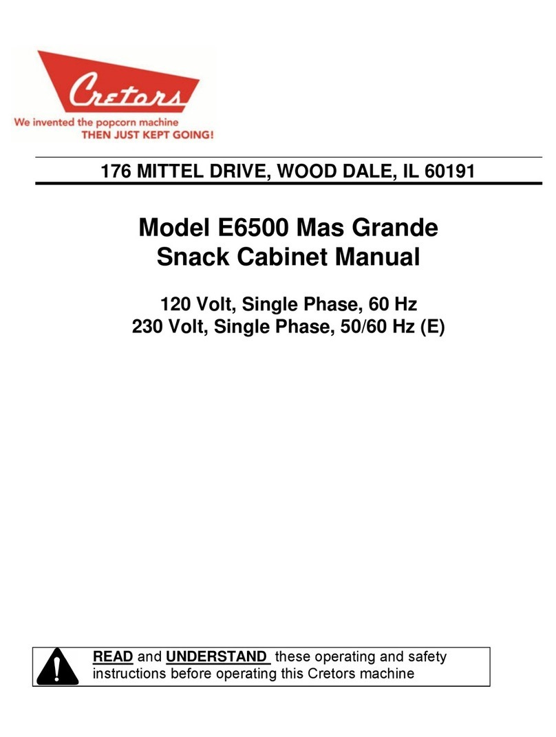 Cretors Mas Grande E6500 manual