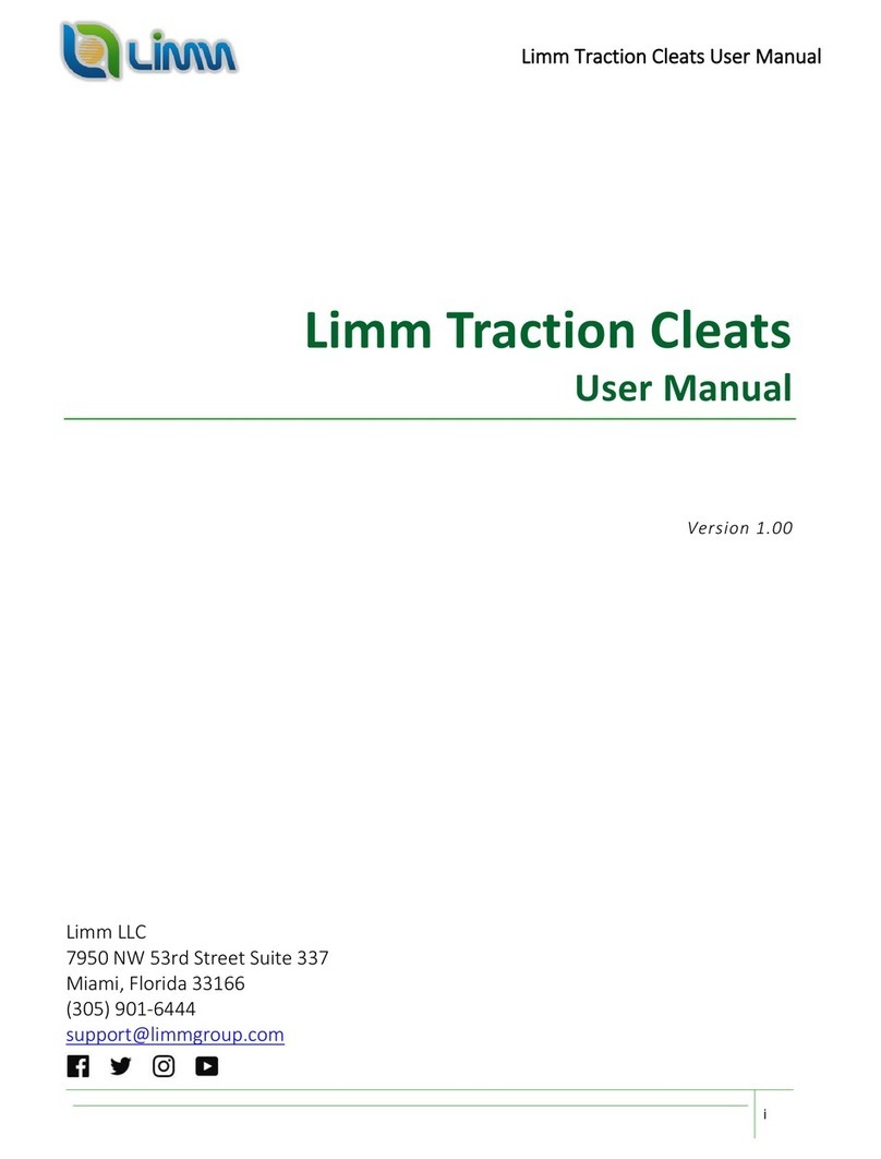 LIMM Traction Cleats user manual