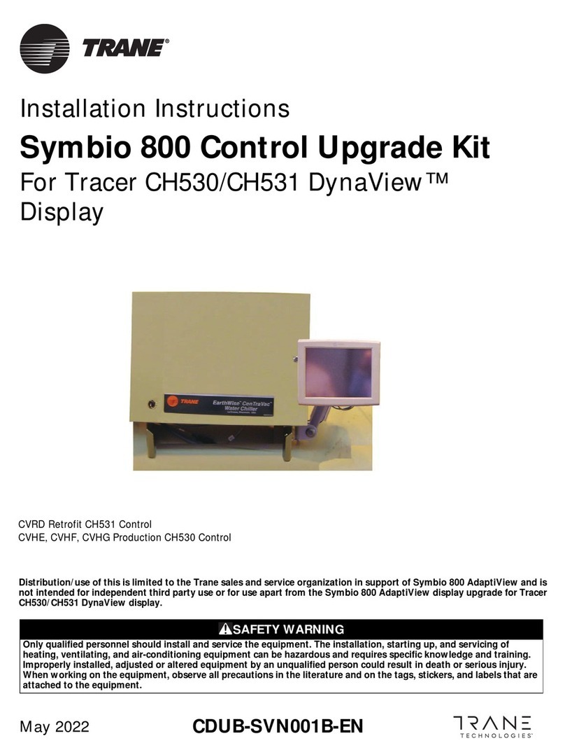 Trane Symbio 800 Control Upgrade Kit User manual Trane Symbio 800 Control Upgrade Kit User manual