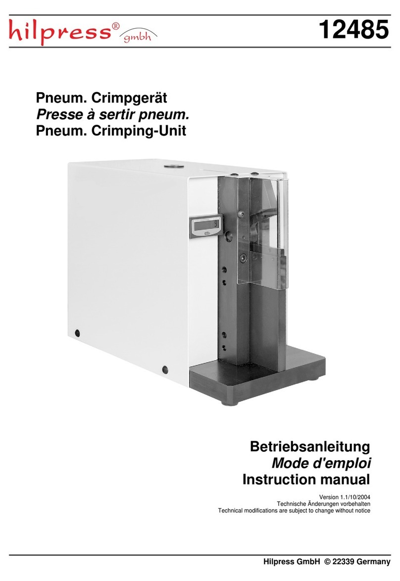 Hilpress 12485 User manual