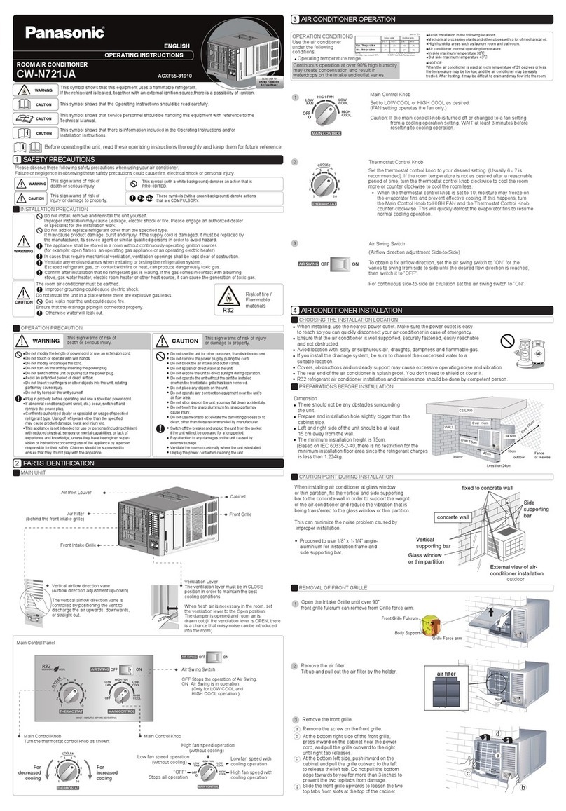 Panasonic CW-N721JA User manual Panasonic CW-N721JA User manual