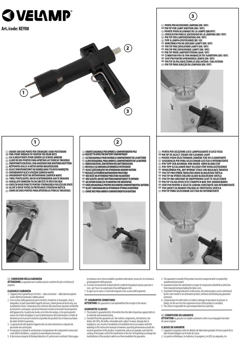 VELAMP KEY08 quick start guide