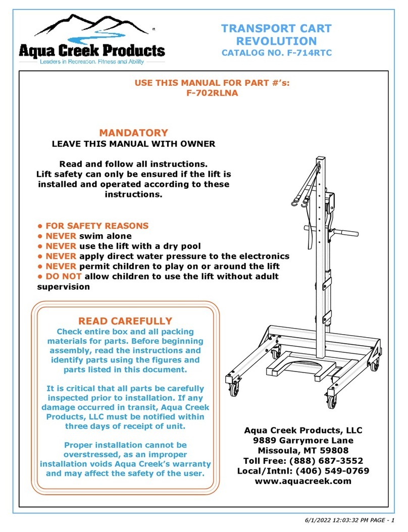 Aqua Creek Products F-714RTC quick start guide