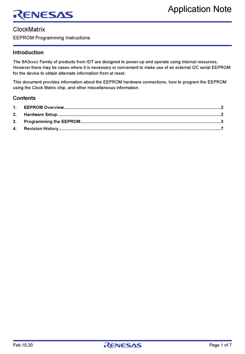 Renesas ClockMatrix 8A3 Series Installation and operating instructions