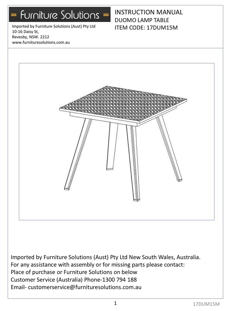 Furniture Solutions DUOMO 17DUM15M User manual Furniture Solutions DUOMO 17DUM15M User manual
