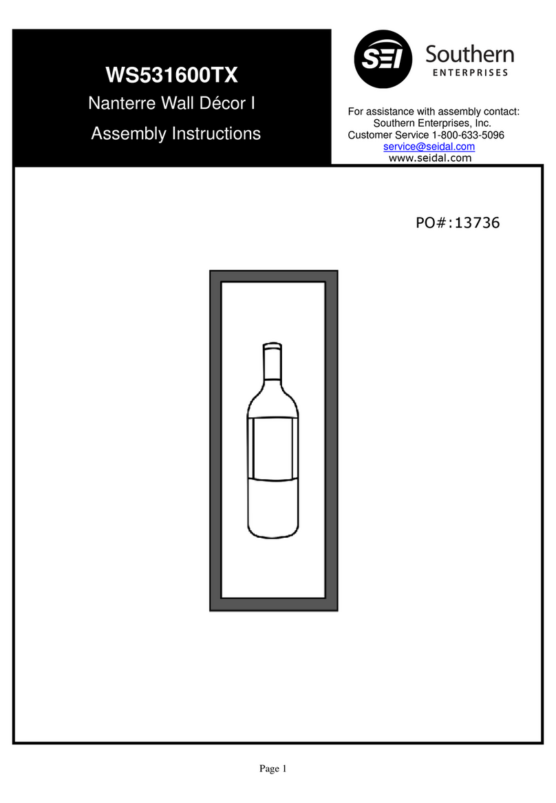Southern Enterprises WS531600TX Assembly instructions