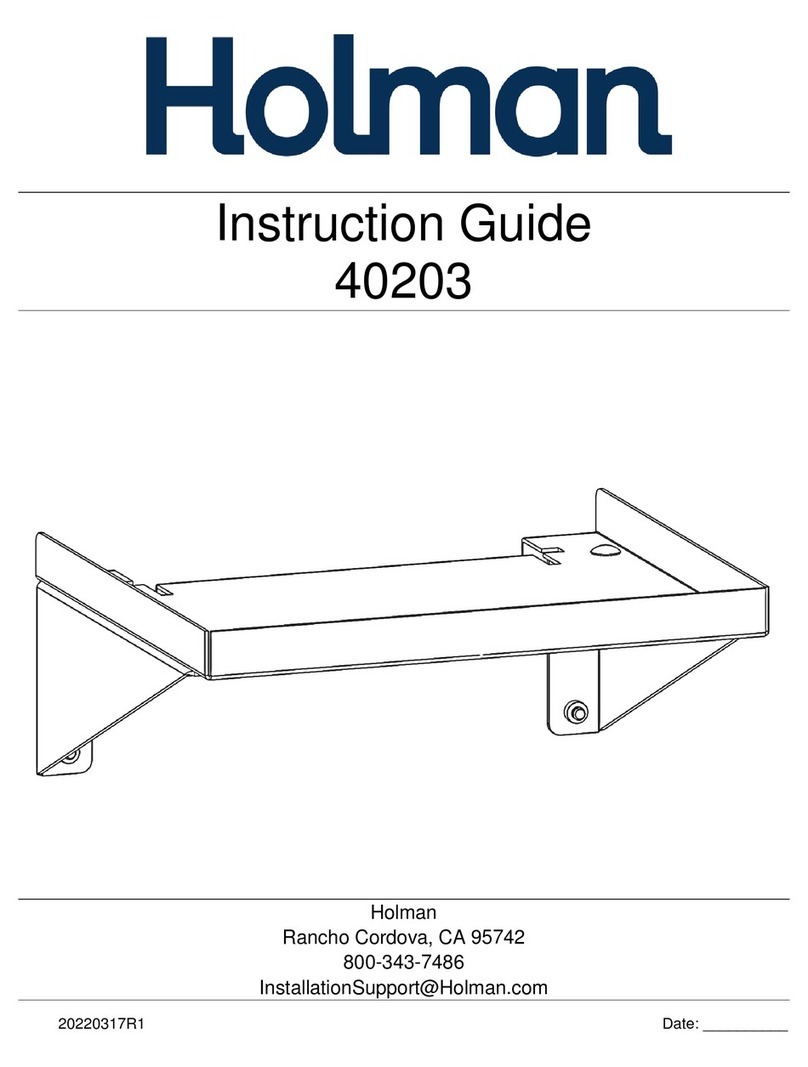Holman 40203 Instruction guide