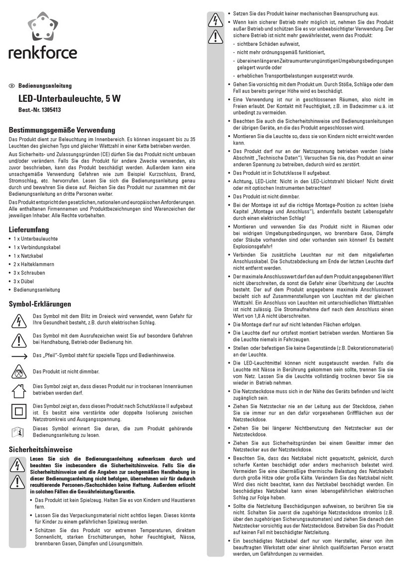 Renkforce 1305413 User manual