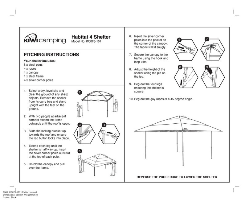 Kiwi Camping KC076-101 quick start guide