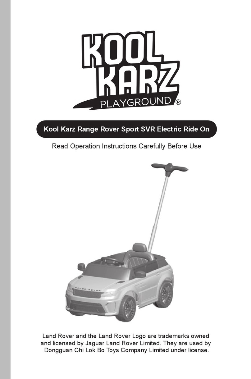 Kool Karz Playground Range Rover Sport SVR User manual