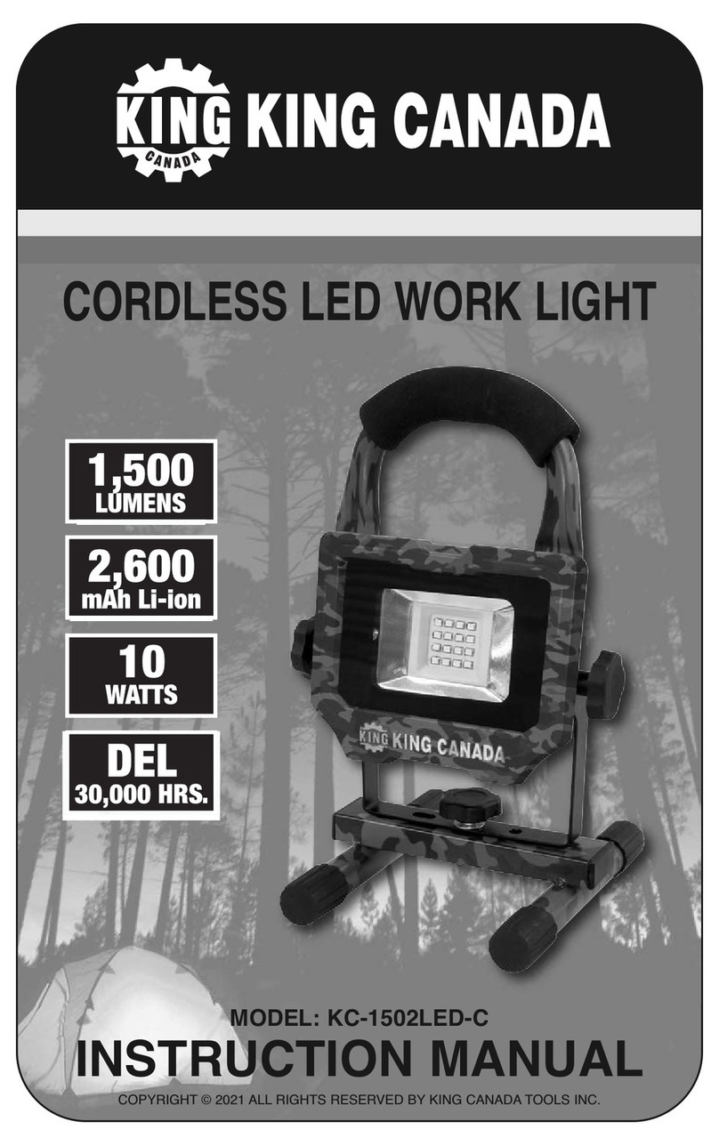 King Canada KC-1502LED-C instruction manual