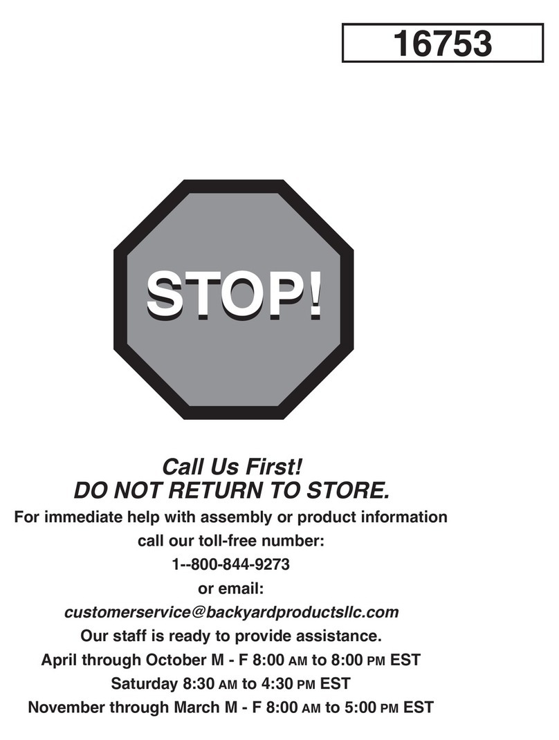 Yardline STOCKTON 8' x 12' User manual