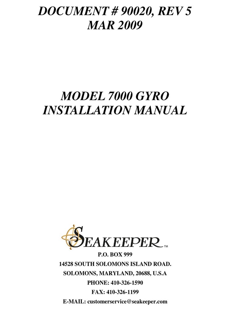 Seakeeper 7000 User manual