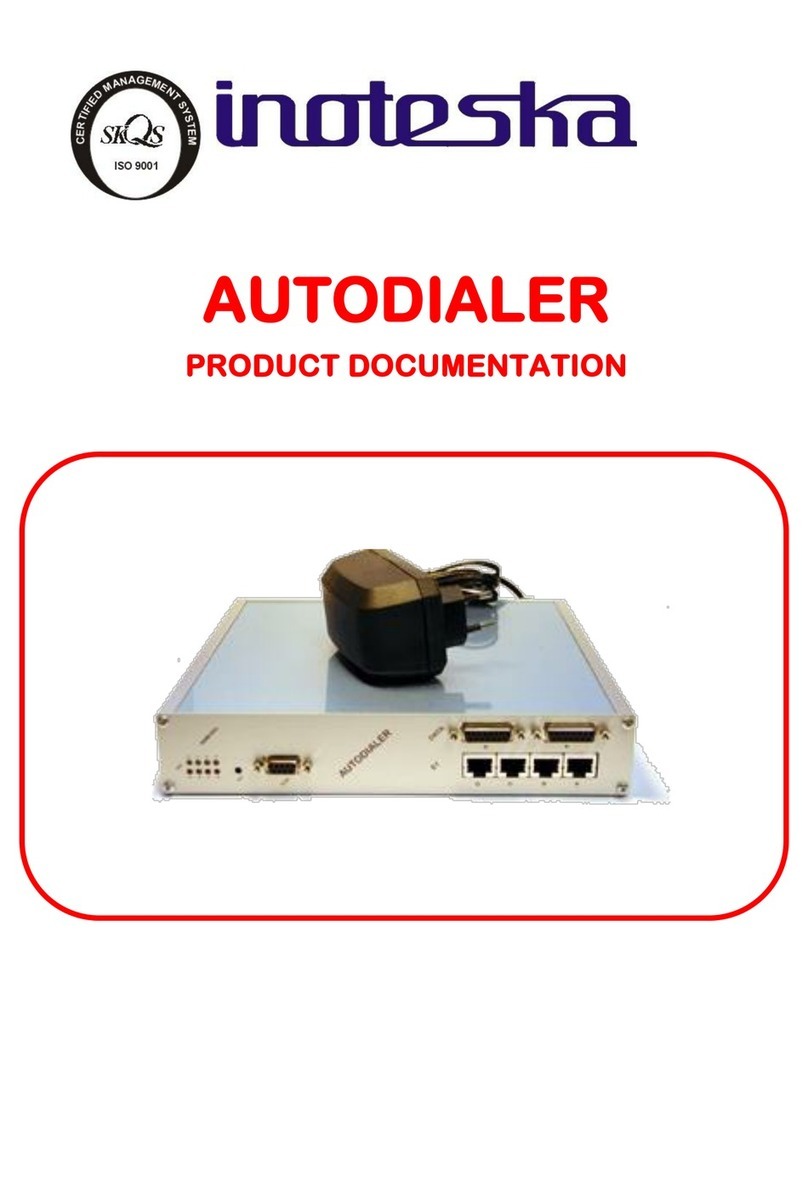 Inoteska ITX 482 03.2 PVR Operator's manual