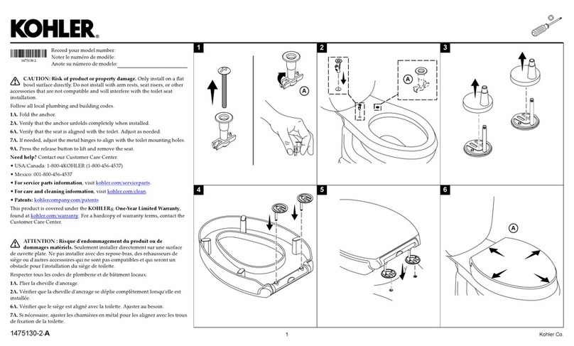 Kohler K-25875-0 User manual