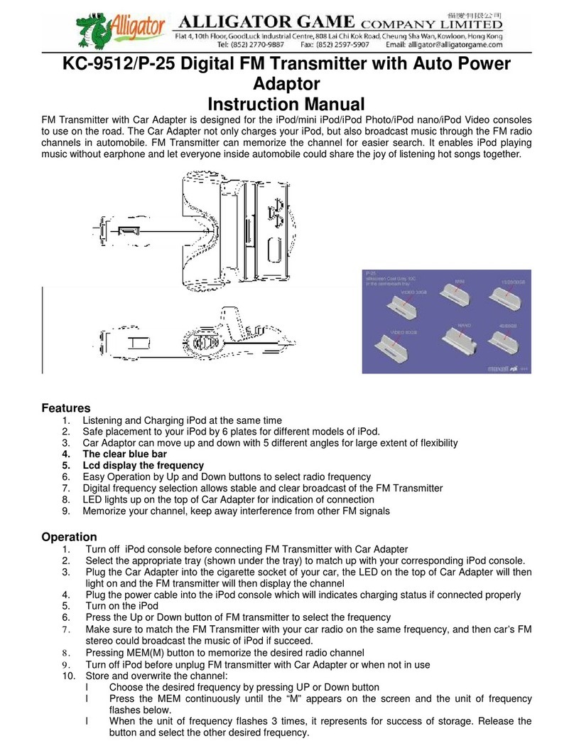 Alligator KC-9512 User manual