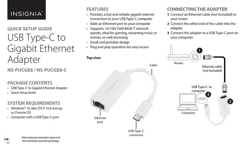 Insignia NS-PUCGE8-C User manual