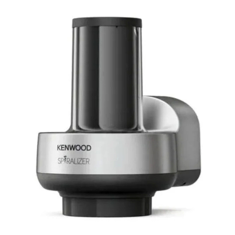 Kenwood Spiralizer KAX712PL instructions