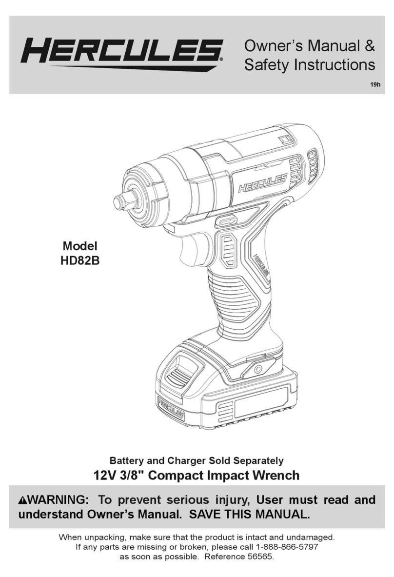 Hercules HD82B Owner's manual & safety instructions