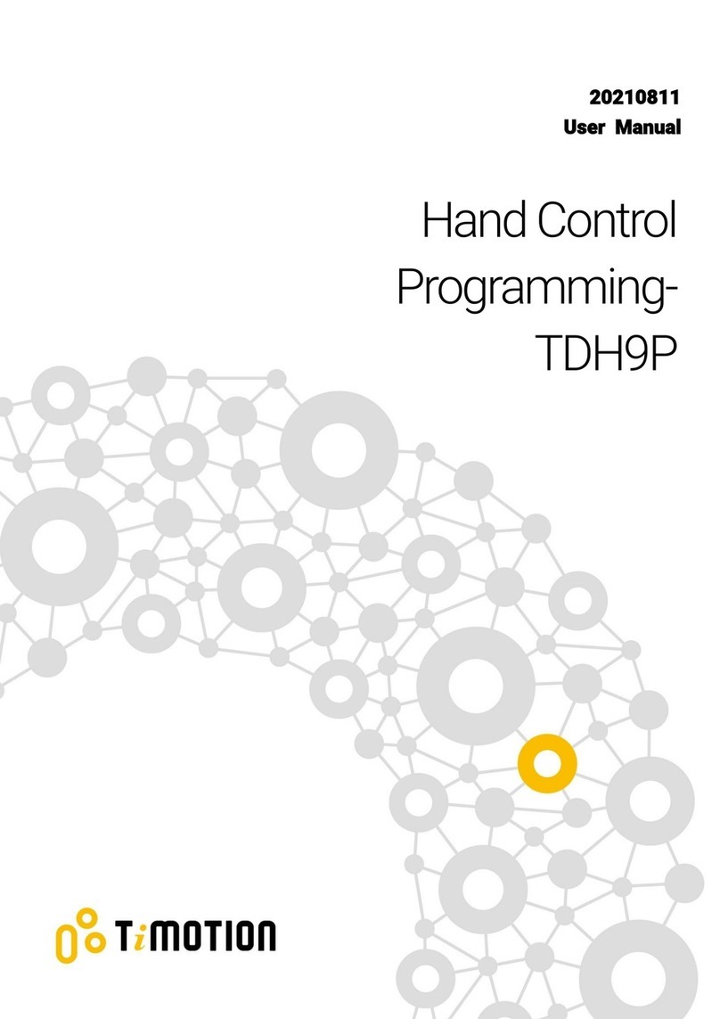 Timotion TDH9P User manual