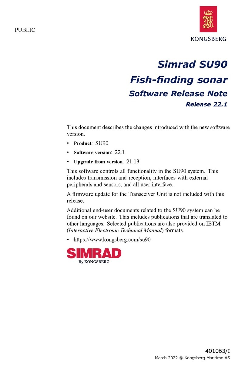 Kongsberg Simrad SU90 Series manual