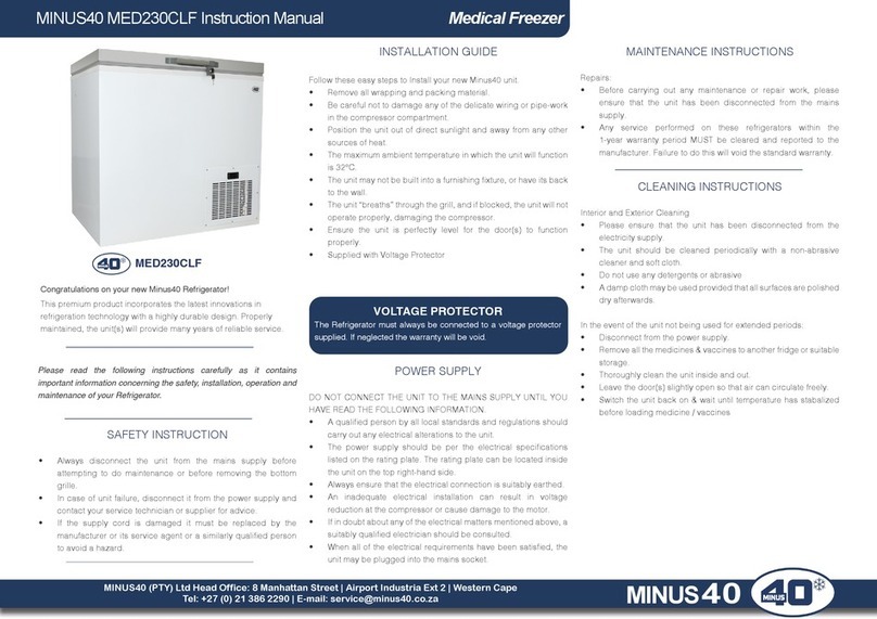 minus40 MED230CLF instruction manual minus40 MED230CLF instruction manual