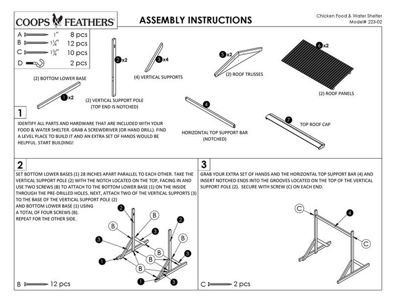 COOPS & FEATHERS 223-02 Assembly instructions