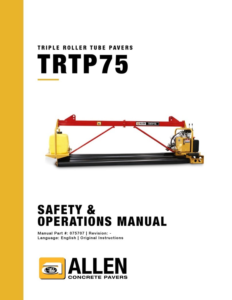 allen TRTP75 Safety & operation manual