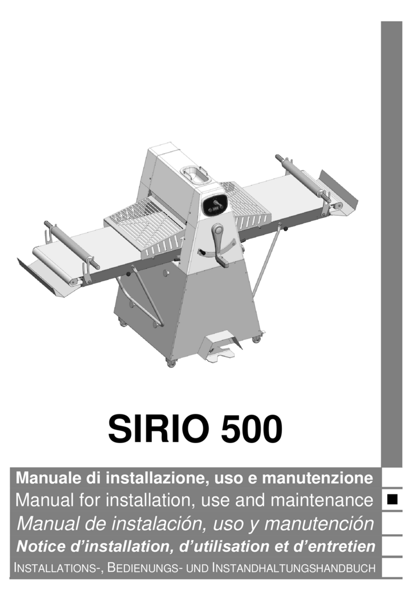 GGM gastro SIRIO 500 Manual for installation, use and maintenance