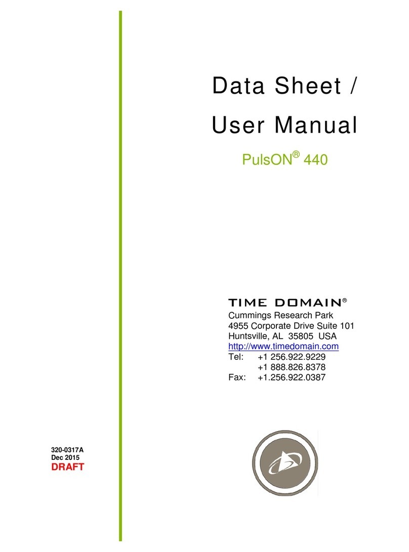 Time domain PulsON 440 Datasheet and User Manual