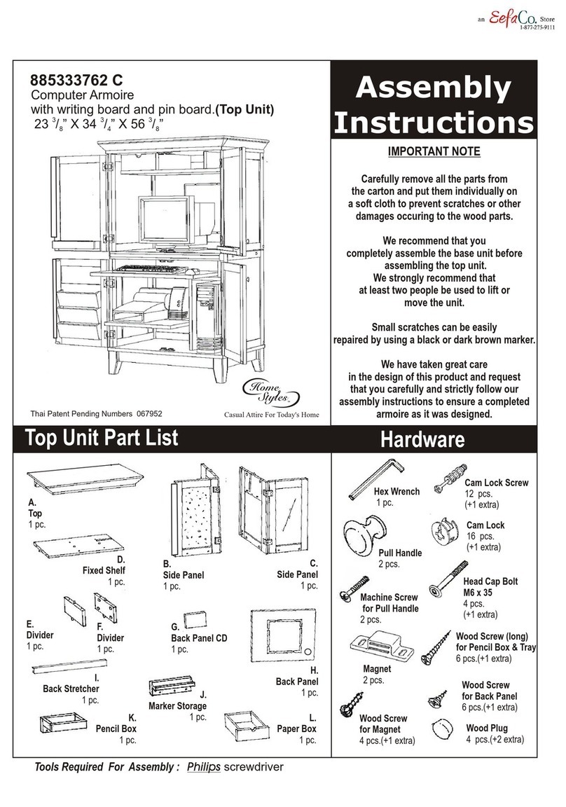 Home Styles 885333762 C Assembly instructions